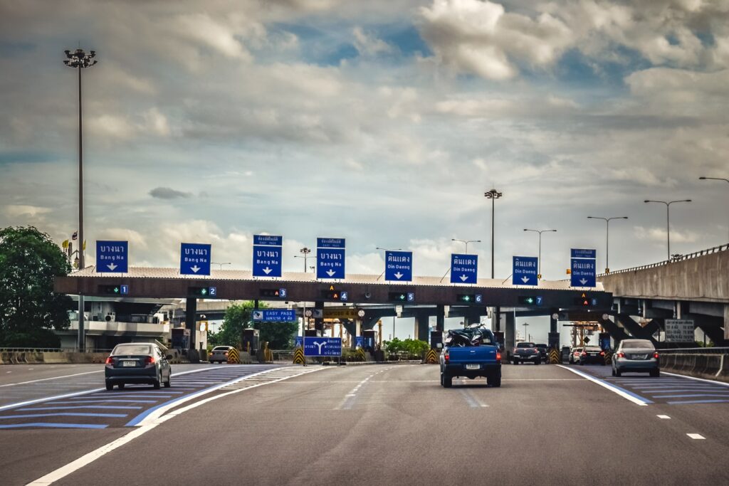 Bangkok Highway Toll Gate.