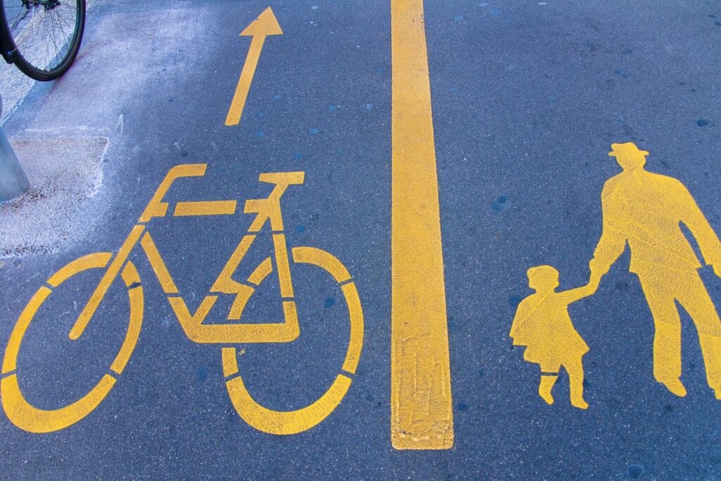 Bike and Pedestrians