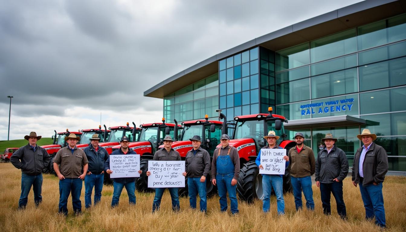 les agriculteurs du bassin loire bretagne se mobilisent en manifestation devant l'agence de l'eau à orléans pour défendre leurs intérêts et sensibiliser aux enjeux liés à l'eau.